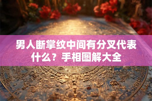 男人断掌纹中间有分叉代表什么？手相图解大全