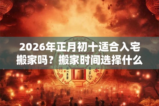 2026年正月初十适合入宅搬家吗?搬家时间选择什么时候比较好? 2026年正月初十适合入宅搬家吗?搬家时间选择什么时候比较好?