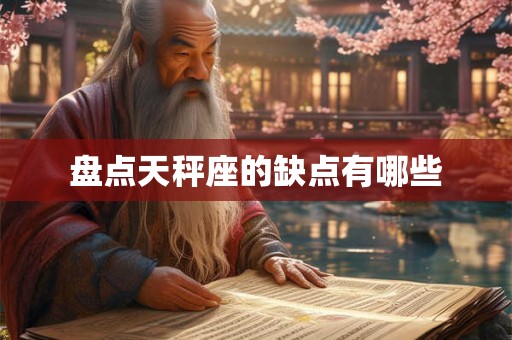 盘点天秤座的缺点有哪些