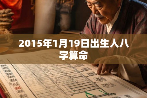 2015年1月19日出生人八字算命