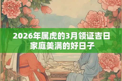 2026年属虎的3月领证吉日 家庭美满的好日子