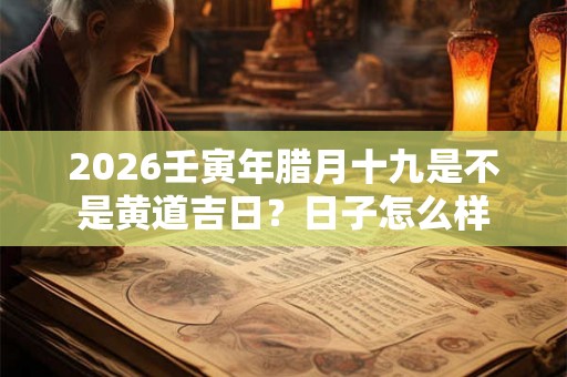 2026壬寅年腊月十九是不是黄道吉日？日子怎么样