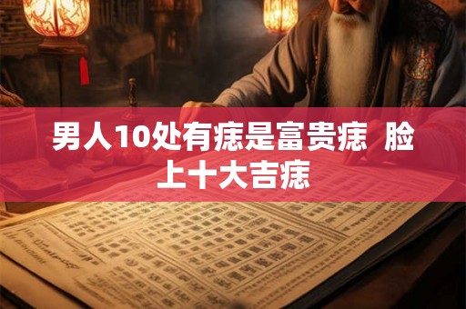 男人10处有痣是富贵痣 脸上十大吉痣 男人10处有痣是富贵痣 脸上十大吉痣