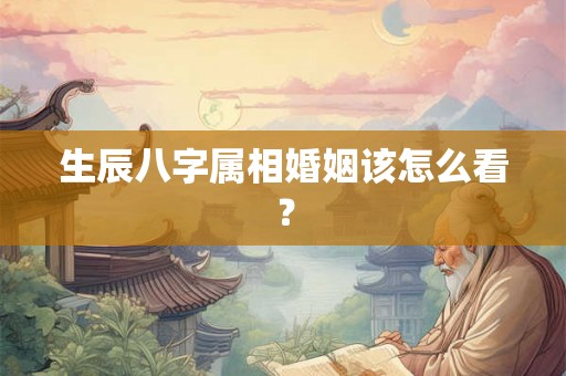生辰八字属相婚姻该怎么看？