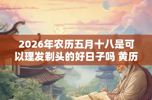 2026年农历五月十八是可以理发剃头的好日子吗 黄历宜忌查询