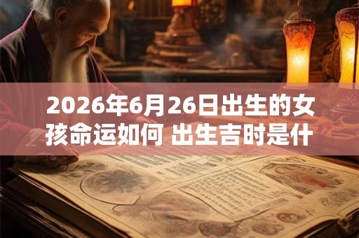 2026年6月26日出生的女孩命运如何 出生吉时是什么