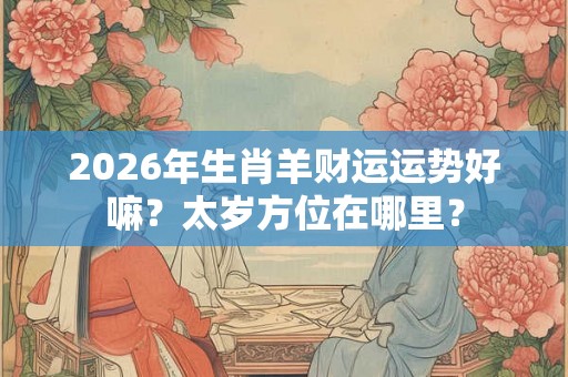2026年生肖羊财运运势好嘛？太岁方位在哪里？