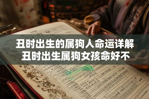 丑时出生的属狗人命运详解 丑时出生属狗女孩命好不好