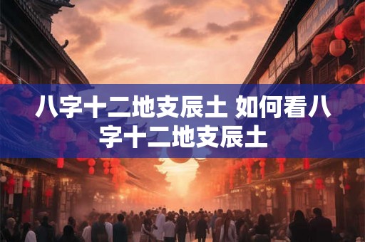 八字十二地支辰土 如何看八字十二地支辰土 八字十二地支辰土 如何看八字十二地支辰土