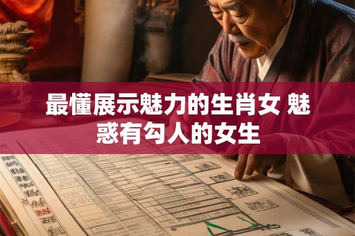 最懂展示魅力的生肖女 魅惑有勾人的女生