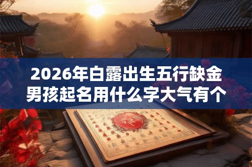 2026年白露出生五行缺金男孩起名用什么字大气有个性