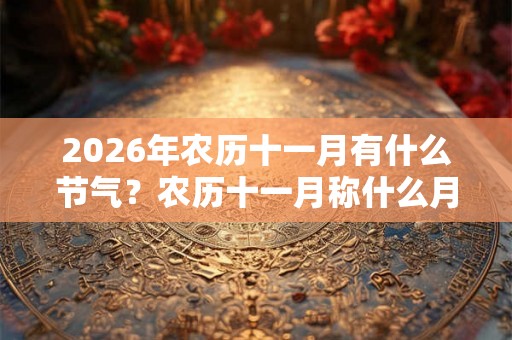 2026年农历十一月有什么节气?农历十一月称什么月? 2026年农历十一月有什么节气?农历十一月称什么月?
