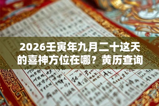 2026壬寅年九月二十这天的喜神方位在哪?黄历查询 2026壬寅年九月二十这天的喜神方位在哪?黄历查询