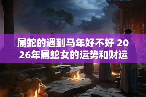 属蛇的遇到马年好不好 2026年属蛇女的运势和财运