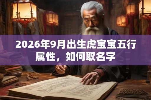 2026年9月出生虎宝宝五行属性，如何取名字