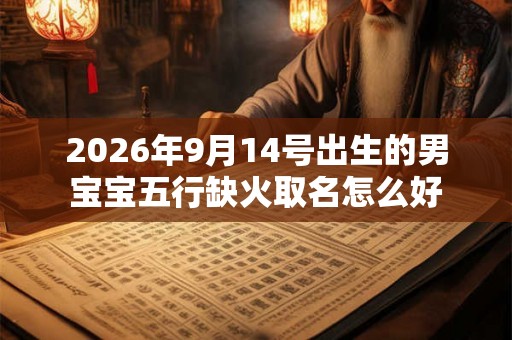 2026年9月14号出生的男宝宝五行缺火取名怎么好 2026年9月14号出生的男宝宝五行缺火取名怎么好