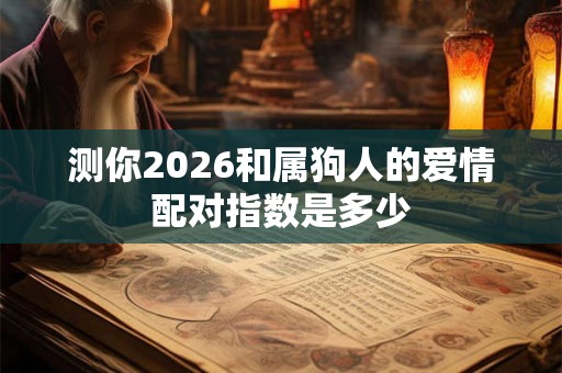 测你2026和属狗人的爱情配对指数是多少
