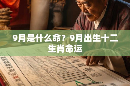 9月是什么命?9月出生十二生肖命运 9月是什么命?9月出生十二生肖命运
