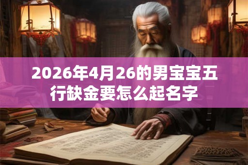 2026年4月26的男宝宝五行缺金要怎么起名字