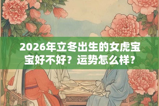 2026年立冬出生的女虎宝宝好不好？运势怎么样？