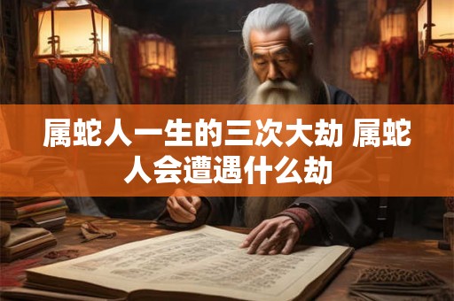 属蛇人一生的三次大劫 属蛇人会遭遇什么劫