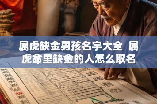 属虎缺金男孩名字大全  属虎命里缺金的人怎么取名