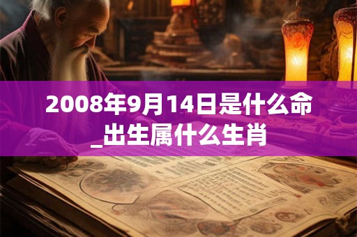 2008年9月14日是什么命_出生属什么生肖 2008年9月14日是什么命_出生属什么生肖