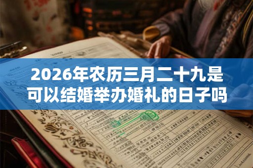 2026年农历三月二十九是可以结婚举办婚礼的日子吗? 2026年农历三月二十九是可以结婚举办婚礼的日子吗?