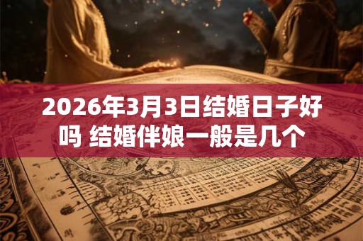 2026年3月3日结婚日子好吗 结婚伴娘一般是几个