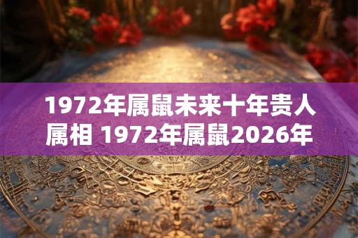 1972年属鼠未来十年贵人属相 1972年属鼠2026年运势如何