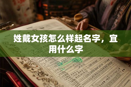 姓戴女孩怎么样起名字,宜用什么字 姓戴女孩怎么样起名字,宜用什么字