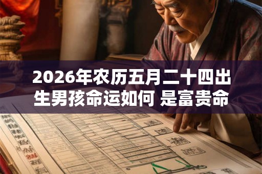 2026年农历五月二十四出生男孩命运如何 是富贵命吗 2026年农历五月二十四出生男孩命运如何 是富贵命吗