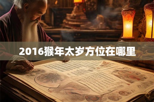2016猴年太岁方位在哪里
