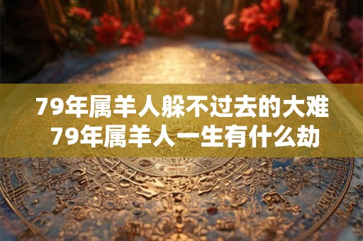 79年属羊人躲不过去的大难 79年属羊人一生有什么劫