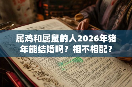 属鸡和属鼠的人2026年猪年能结婚吗?相不相配? 属鸡和属鼠的人2026年猪年能结婚吗?相不相配?