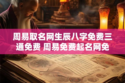 周易取名网生辰八字免费三通免费 周易免费起名网免费取名打分测试