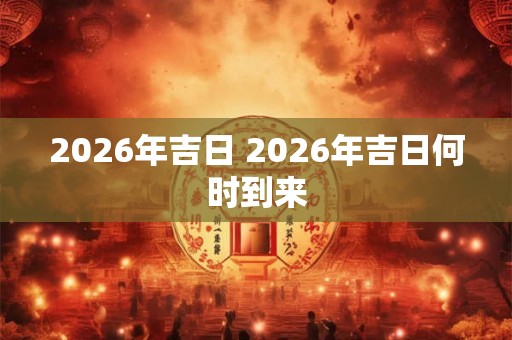 2026年吉日 2026年吉日何时到来