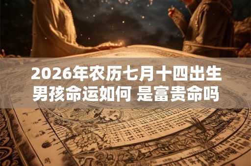 2026年农历七月十四出生男孩命运如何 是富贵命吗