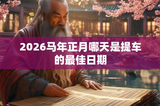 2026马年正月哪天是提车的最佳日期