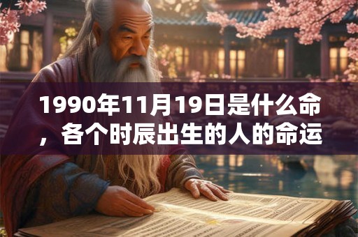 1990年11月19日是什么命，各个时辰出生的人的命运