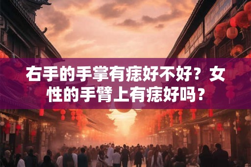 右手的手掌有痣好不好？女性的手臂上有痣好吗？