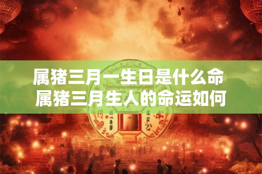 属猪三月一生日是什么命 属猪三月生人的命运如何