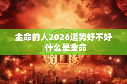 金命的人2026运势好不好  什么是金命