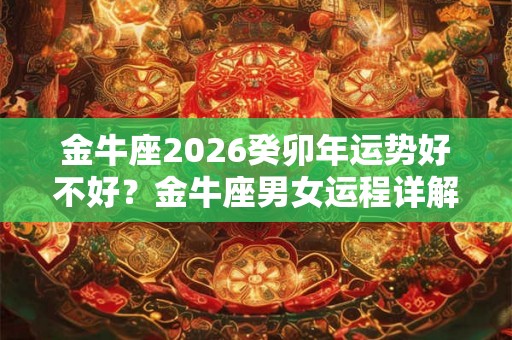 金牛座2026癸卯年运势好不好？金牛座男女运程详解