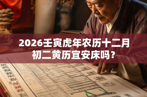 2026壬寅虎年农历十二月初二黄历宜安床吗？