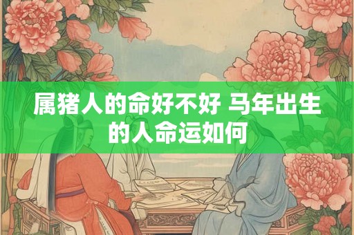 属猪人的命好不好 马年出生的人命运如何