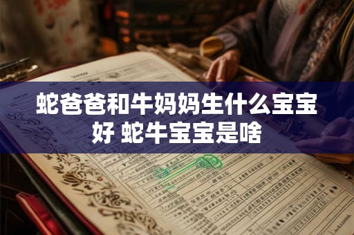 蛇爸爸和牛妈妈生什么宝宝好 蛇牛宝宝是啥