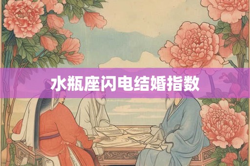 水瓶座闪电结婚指数