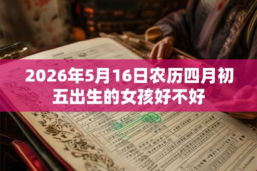 2026年5月16日农历四月初五出生的女孩好不好 2026年5月16日农历四月初五出生的女孩好不好