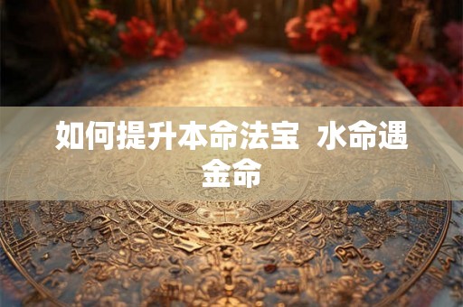 如何提升本命法宝  水命遇金命